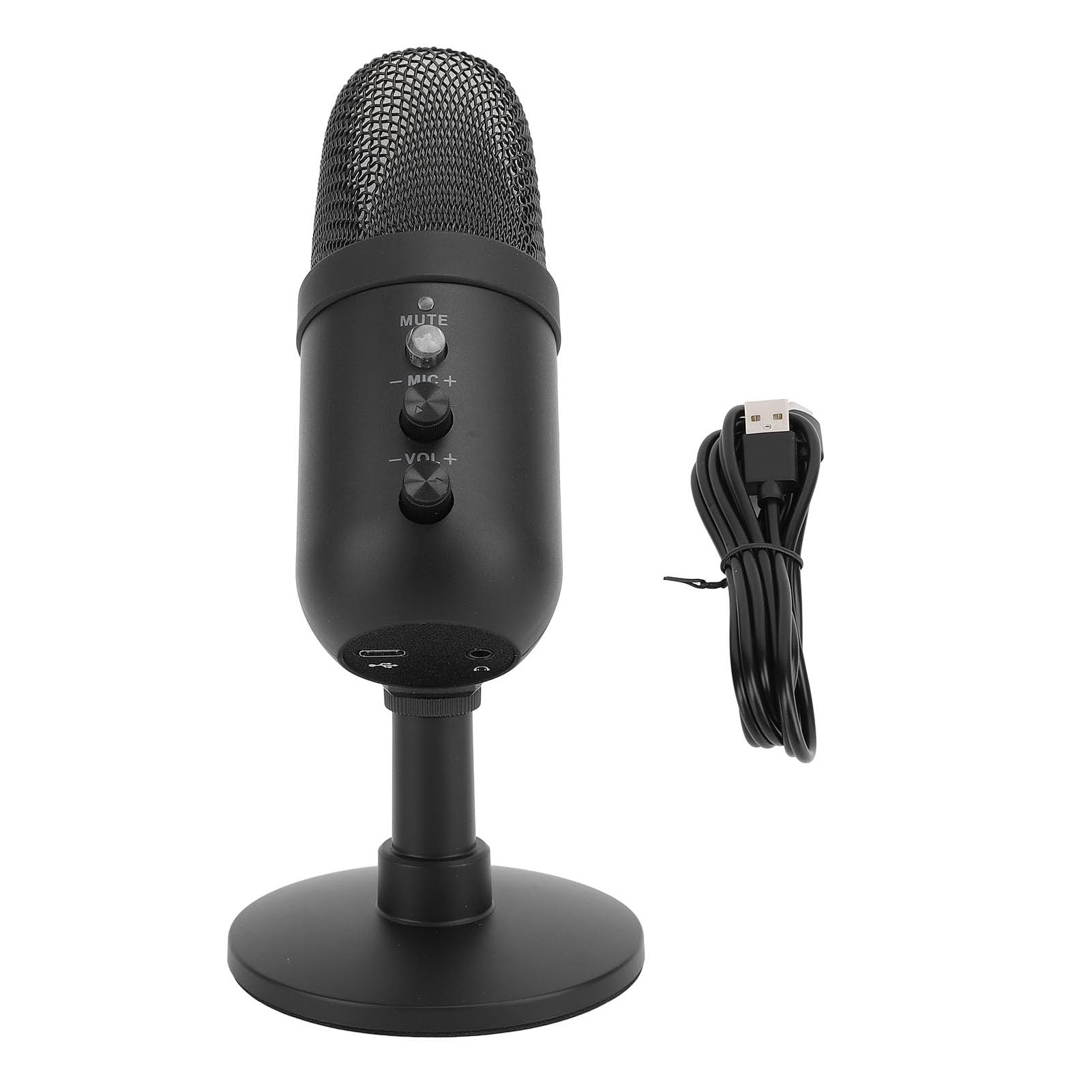 Microfono da Gioco per il Microfono di Condensatore PC USB Video Streaming Podcasting con Mic Key Mic Key Adotta Accessori e USB Gaming MicroPhonePC Gaming