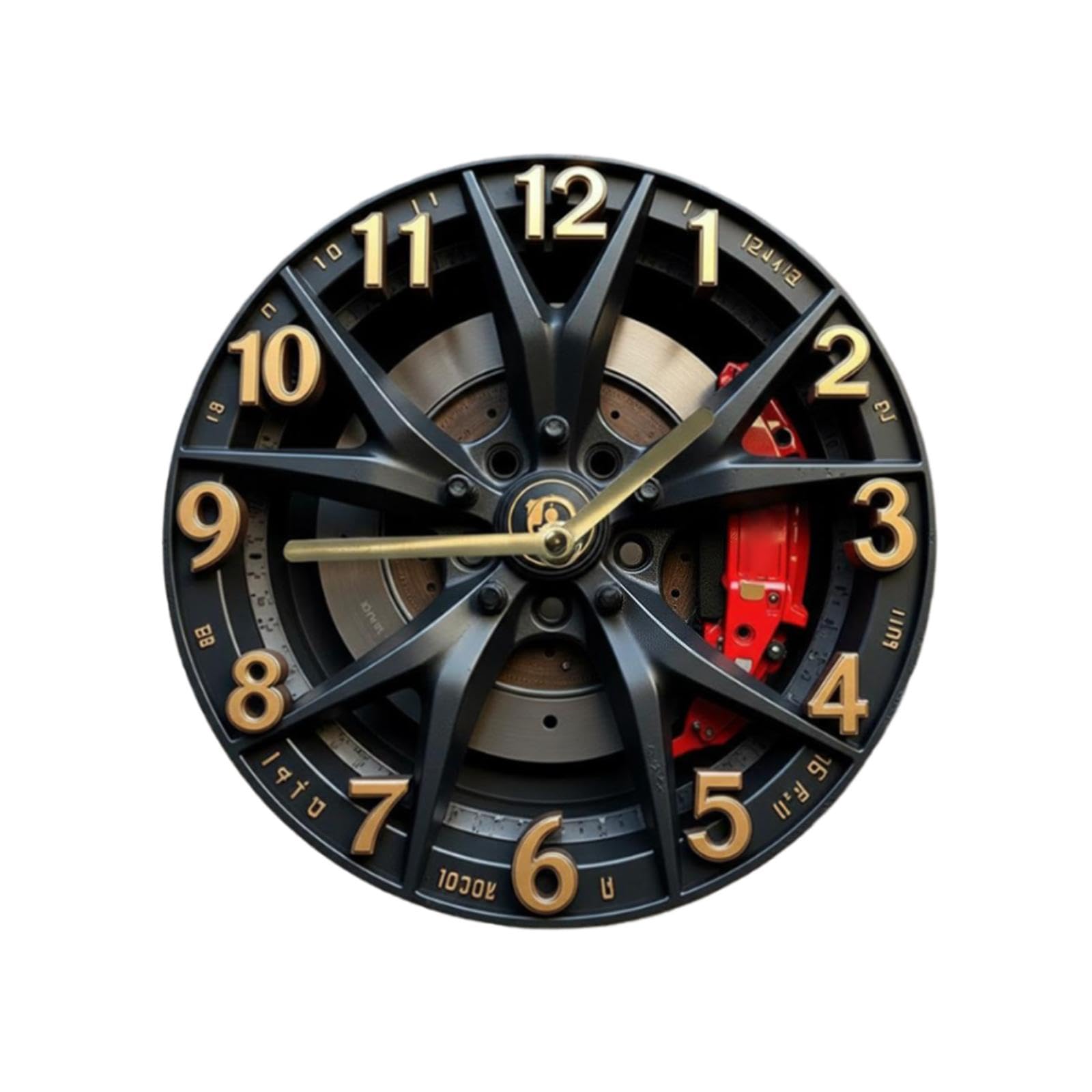 BNF®Wall Clock Car Wheel Theme Round Silent Non Ticking for Study Indoor Nursery 20cm|Home & Garden|Home D?©cor|Clocks |Package Includes:1 Wall Clock-image-38