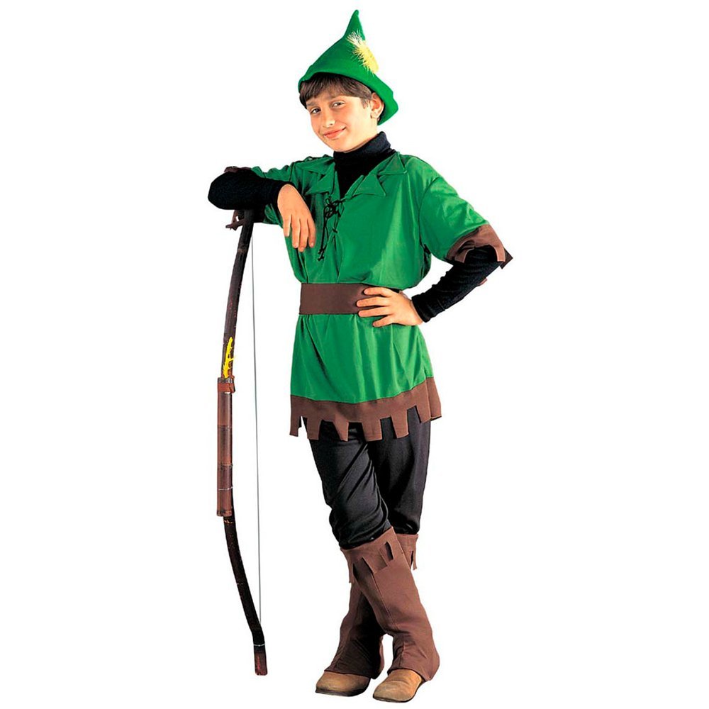 Costume Trilly Adulto Cappello Robin Hood Verde Con Piuma