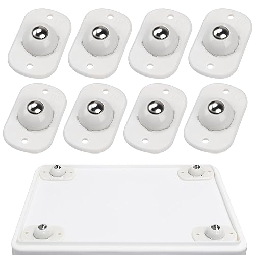 Miniatura 51 de Ruedas giratorias autoadhesivas, rodillos de electrodomésticos para electrodomésticos de cocina, mini ruedas universales giratorias de 360°, polea