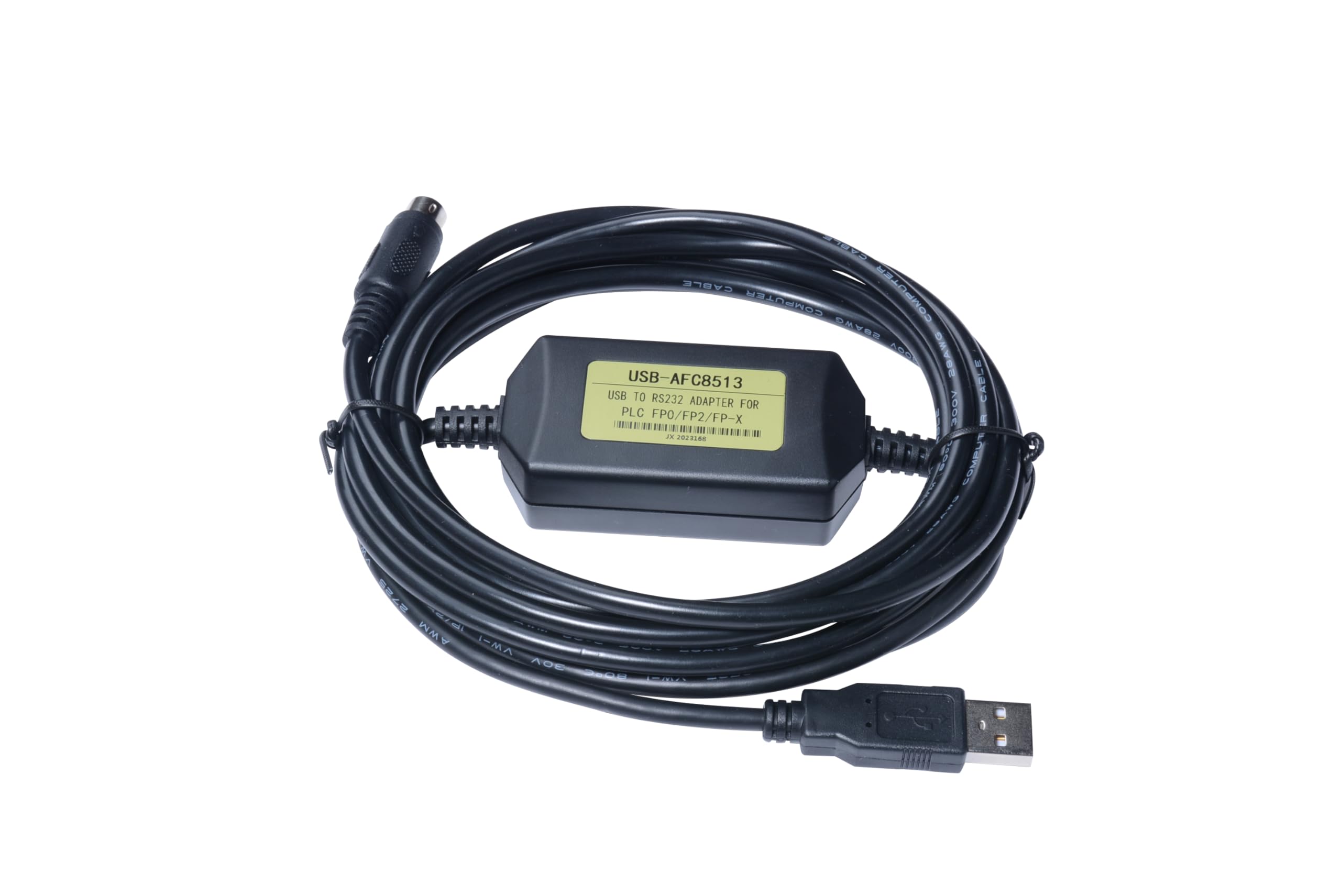 Washinglee USB-AFC8513 USB Programming Cable for Panasonic PLC FP0 FP2 FPX Series, for USB-AFC8513 Replacement, 6 FT