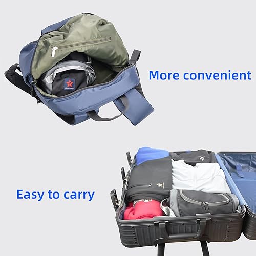 Miniatura 6 de ZZEWINTRAVELER Neceser de tocador, bolsa de almacenamiento, bolsa de recogida para viajes, viajes de negocios, fitness y vida en casa, marino,