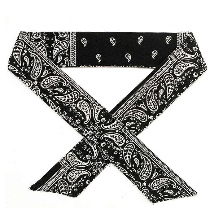 Image of Sweat Sweatband Headband Men, Ninja Headbands, Sports Head Tie, Mens Paisley Headband Long Hair, Athletic Head Band