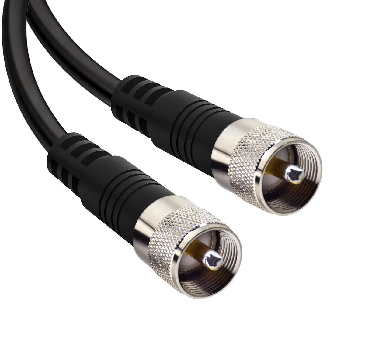 Creative Product RG8x Jumper Cable, 2 Pack 2ft CB Coax Cable PL259 UHF Connector RFAdapter 50 ohm Low Loss for Ham Radio, Antenna Analyzer, Dummy Load and SWR Meter Black Friday Sale 2022 RG8x Jumper Cable, 2 Pack 2ft CB Coax Cable PL259 UHF Connector RFAdapter 50 ohm Low Loss for Ham Radio, Antenna Analyzer, Dummy Load and SWR Meter