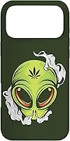 Vista 22 de Alien UFO Cannabis Marijuana Weed Hemp THC Ganja Gift Case for iPhone 17