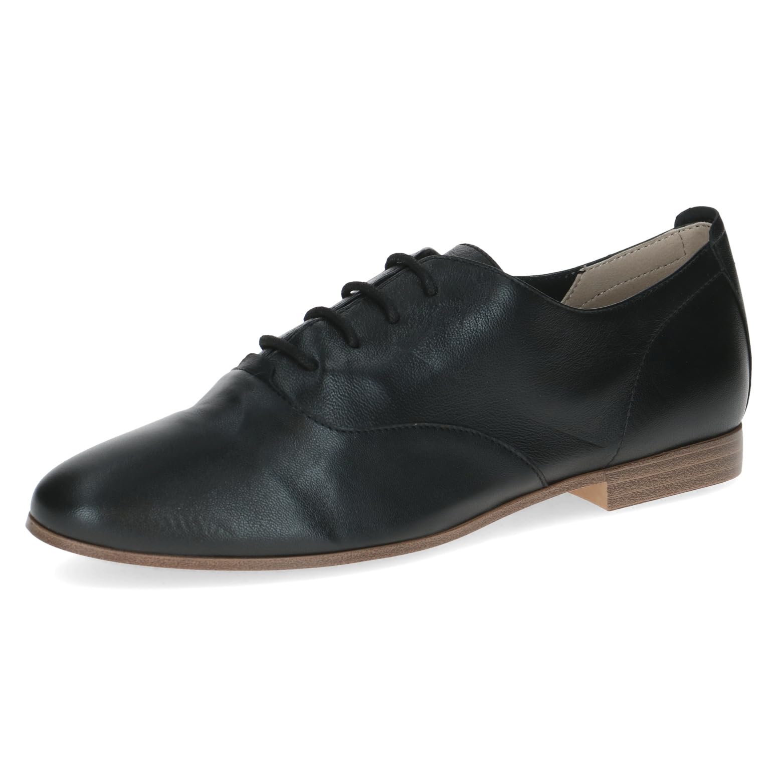 CAPRICE Women's Leather Oxford, Black (Black Nappa), 5.5 UK