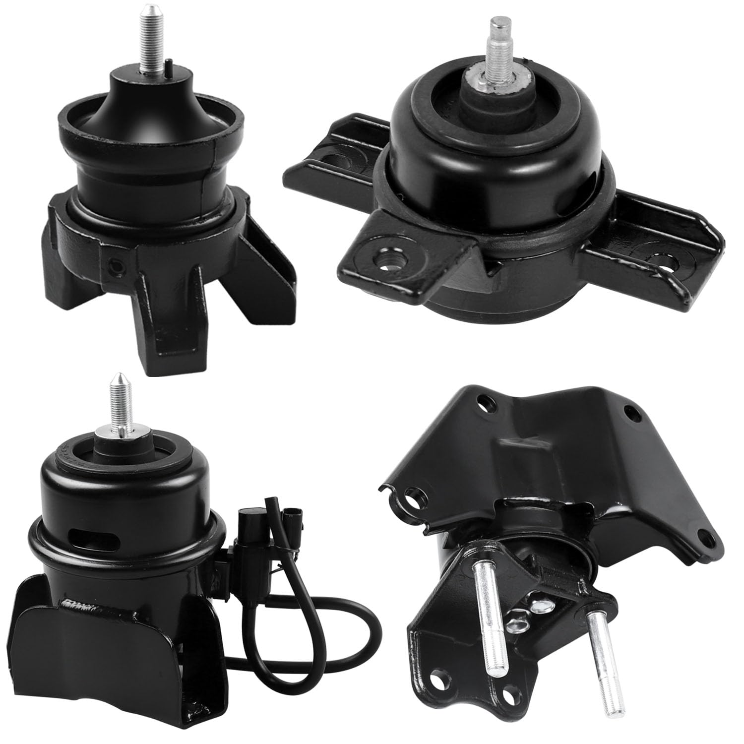4PCS Engine Motor & Trans Mount Set Fit for Hyundai Santa Fe 2007-2009 V6 2.7L Automatic Transmission Auto Motor Mount Replace# A7150 A71080 A7166 A7175
