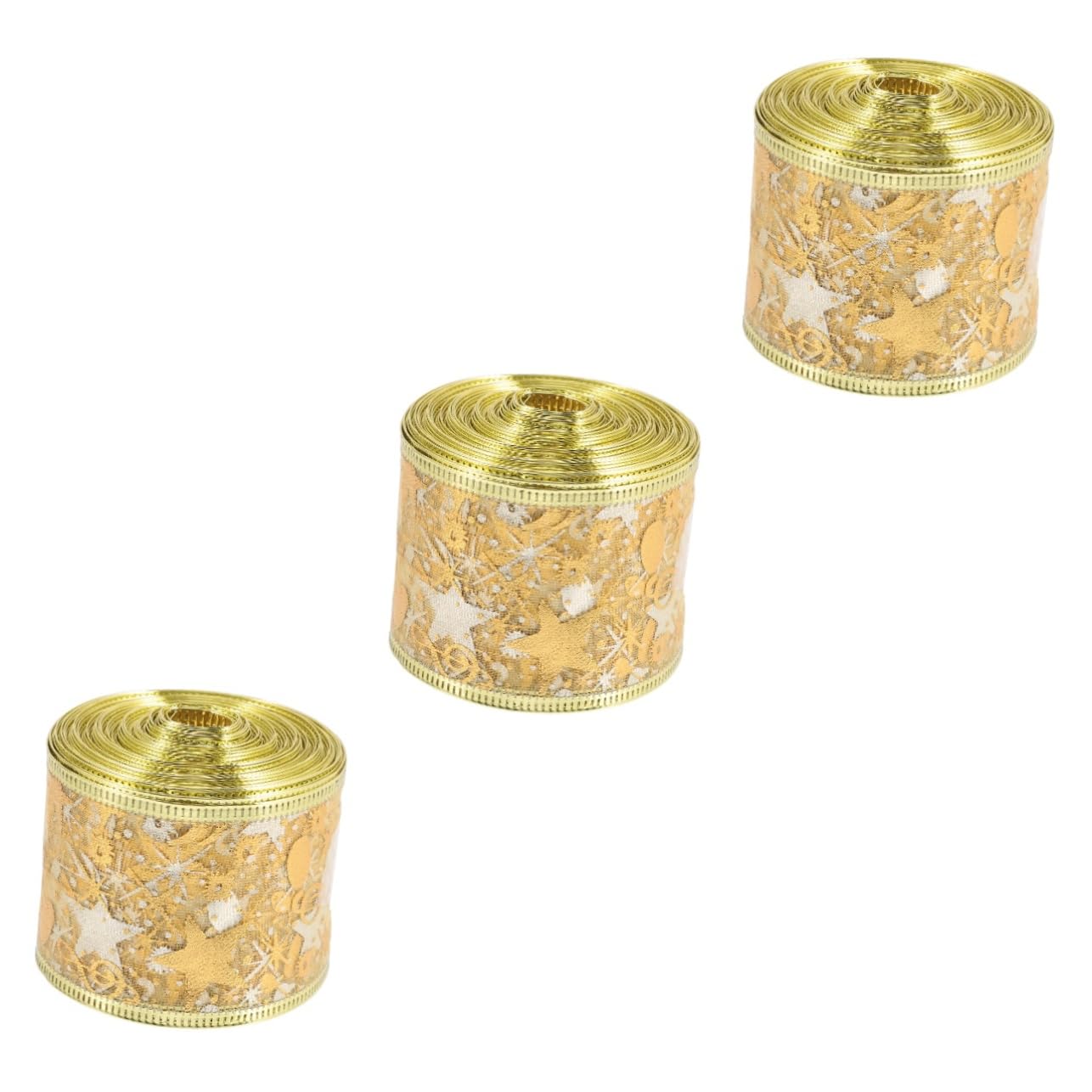 SEWACC 3rollen Weihnachtsschleife Aus Doppellagigem Satin Dekorative Geschenkband Für Weihnachten Weihnachtsbaum-dekoration Festliche -projekte Für Und Partys