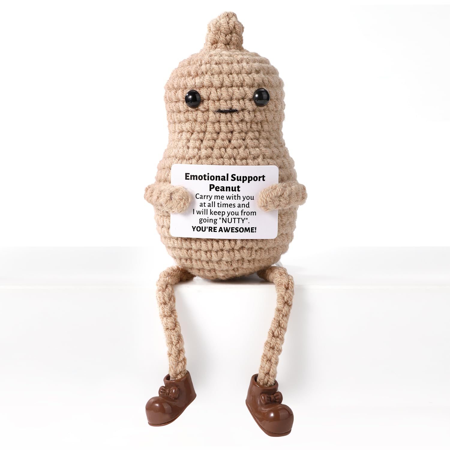 Amazon.com: TOYMIS Funny Positive Peanut, 7.09in Crochet Peanut