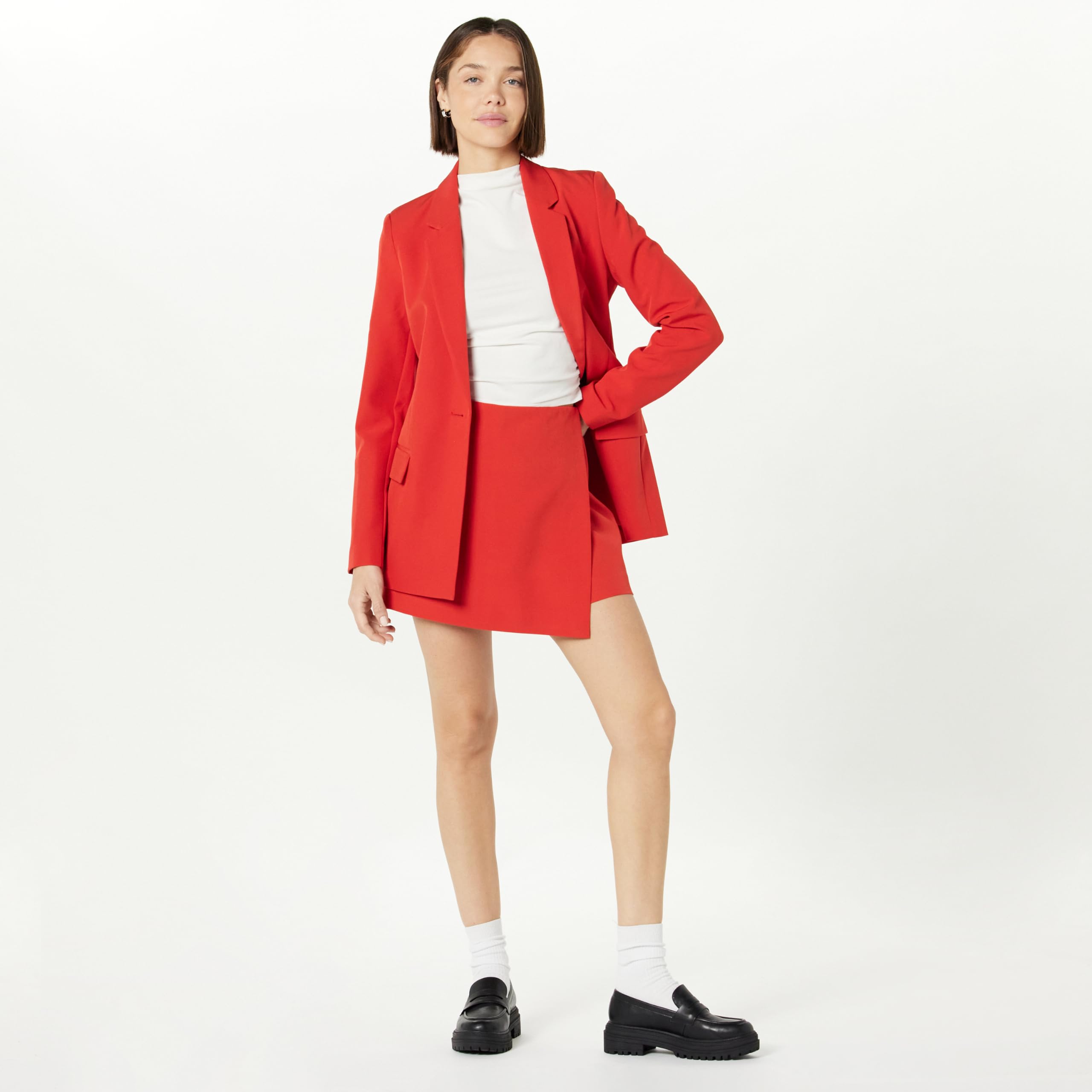 The Drop Kamila A-Line Mini Skort Jupe Femme (Lot de 1)