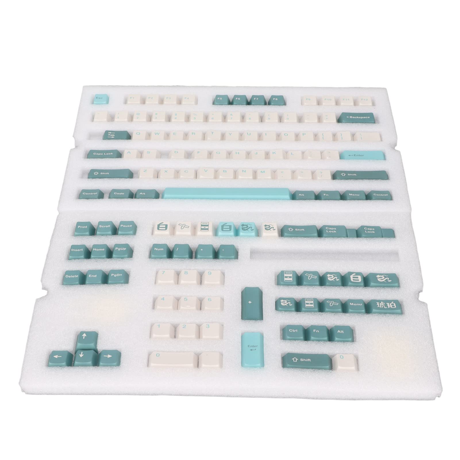 Aramox PBT Tasti 128, Profilo Cherry, Colori Vivaci (Crisoforo)