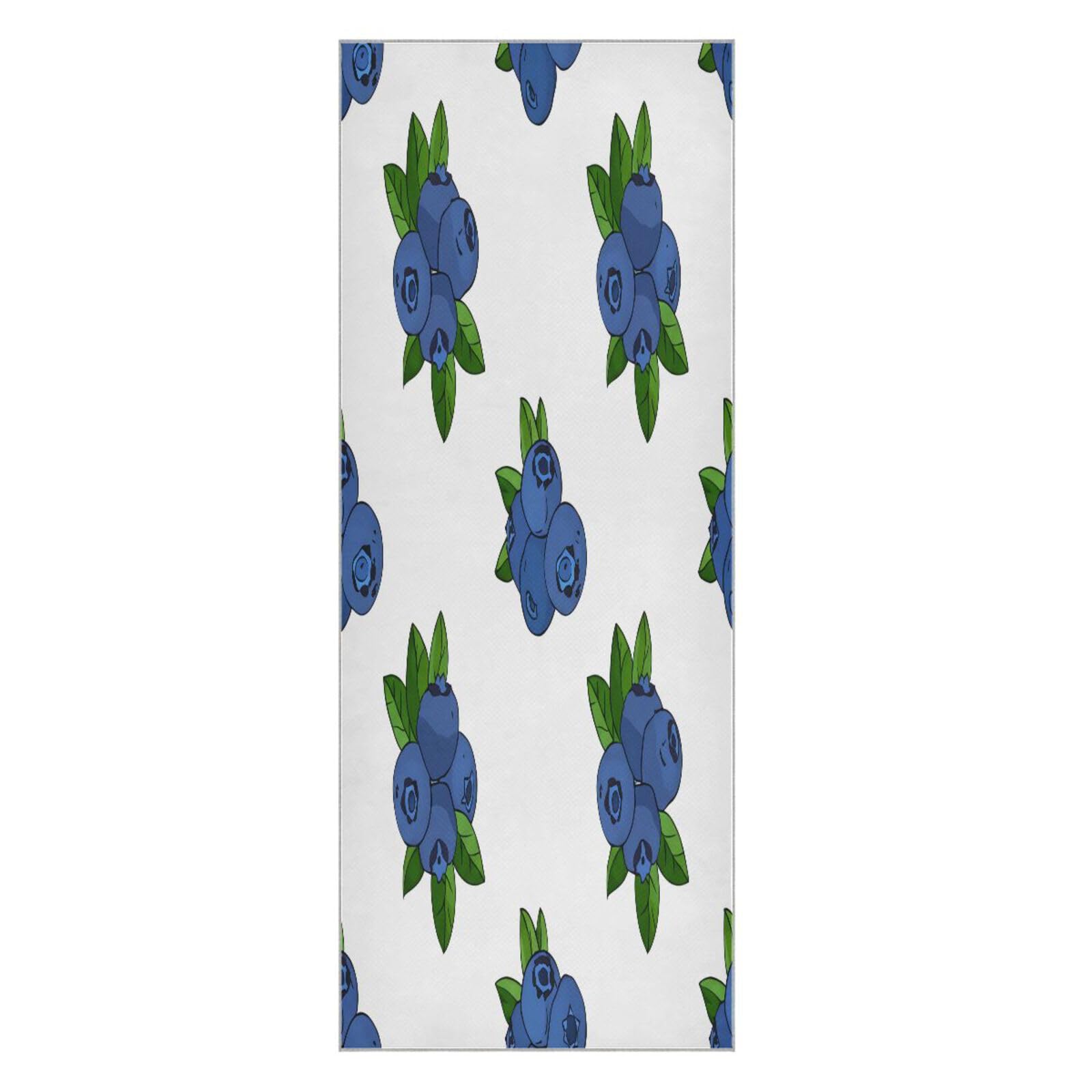 BURSTDDY Blueberries Hot Yoga Towel Absorbent Non Slip Yoga Mat Towel