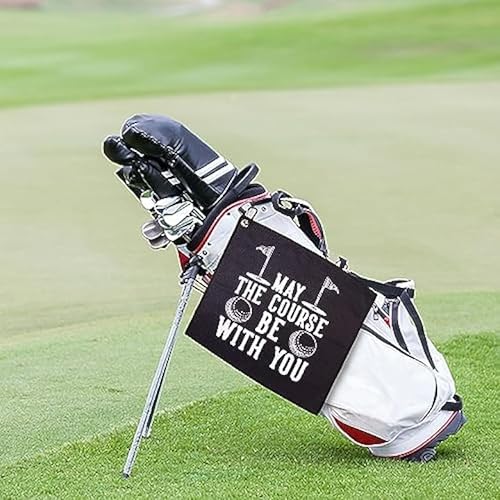 Golf Lustige Geschenke für Männer, Ehemänner, Freunde und Väter, Neuheiten: Personalisierte Handtücher für Golftaschen mit Clip, Geburtstag (Golf#3)