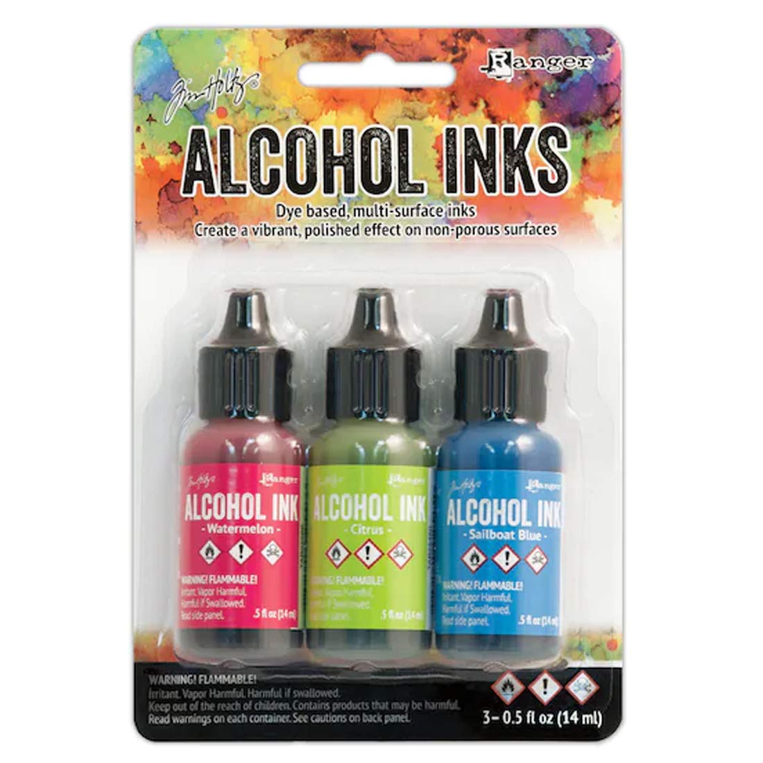 InksTim Holtz Alcohol Ink Set, Dockside Picnic