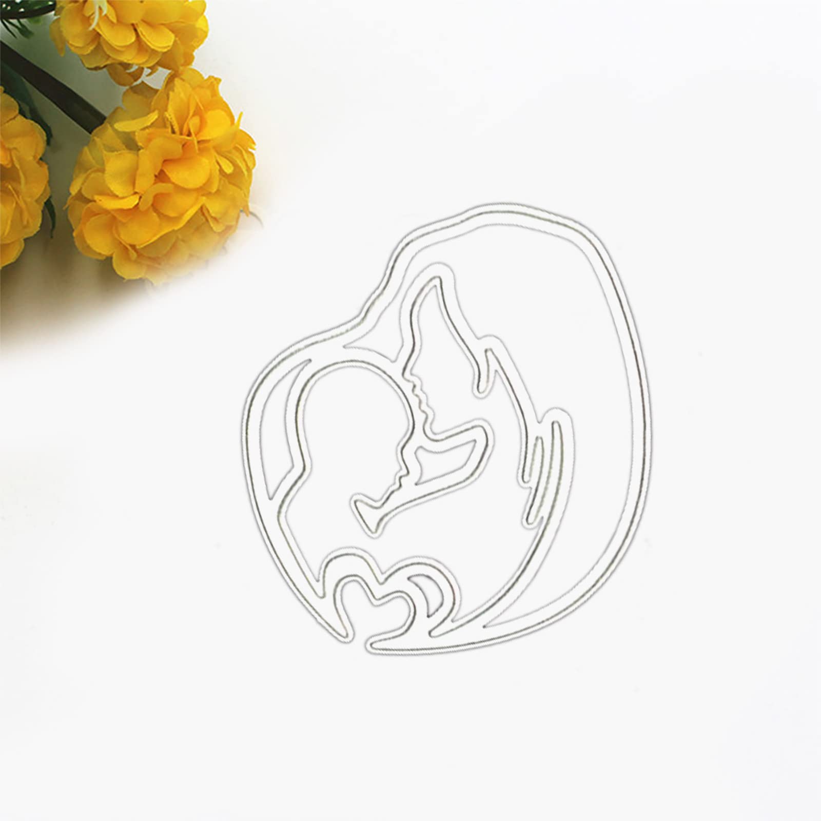 Metall-Stanzform „Mutter & Mutter“ – Für Karten, Scrapbooking, Basteln, Ca. 6,8 X 6,7 Cm
