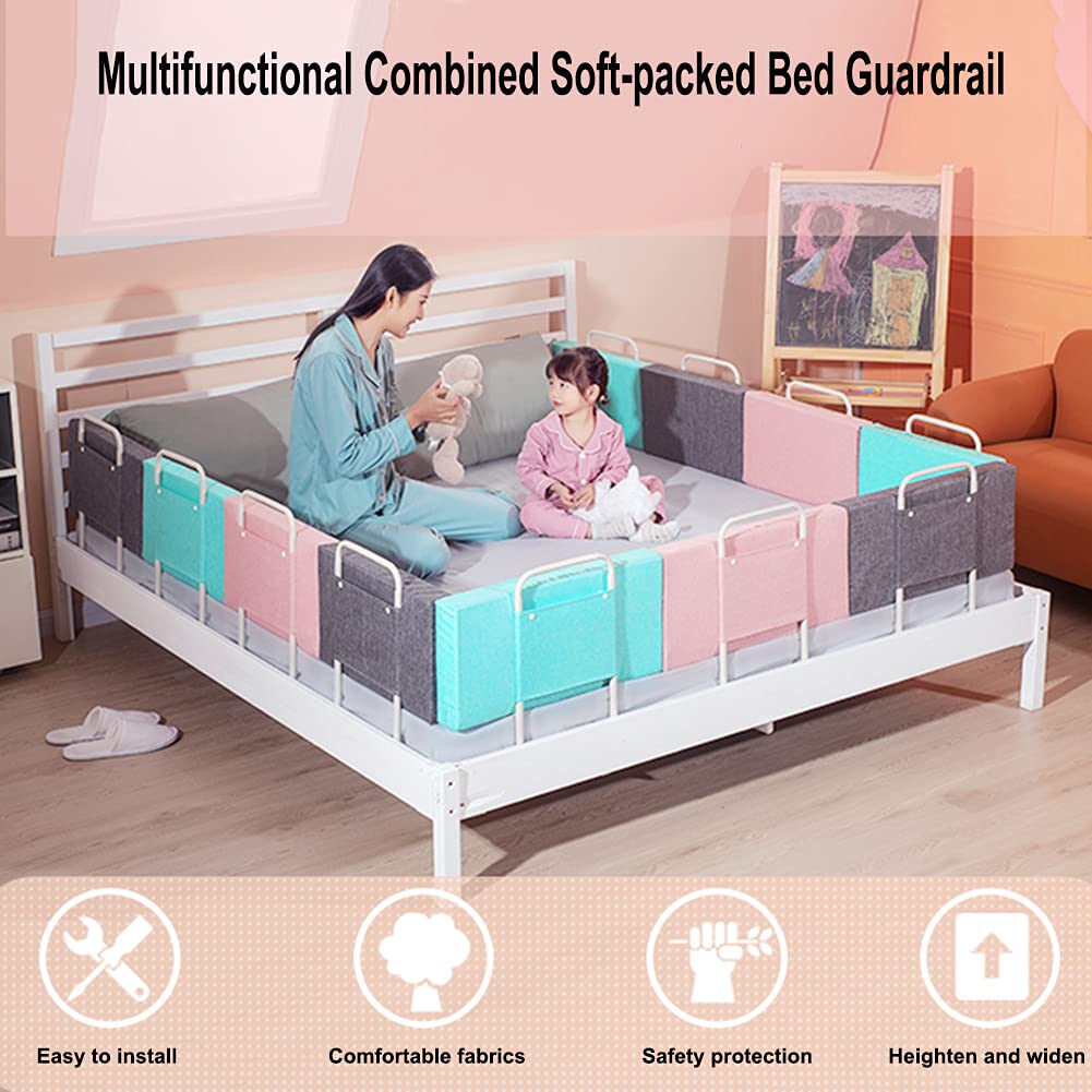 Barandilla De Cama Anticaída, Valla De Protección para Niños Ajustable De 5 Engranajes, Rieles De Parachoques De Seguridad Y Niños, Protector De Barandilla Lateral De Cama para Viajes Y Uso