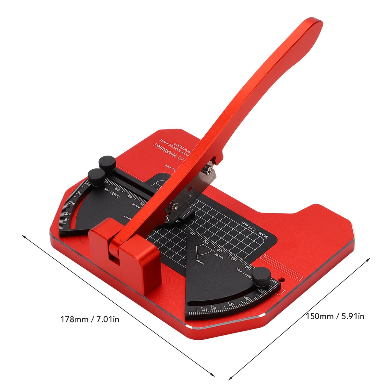 Stazione di Taglio Obliqua da Tavolo per Modellismo Taglierina Regolabile da 45-135 Gradi