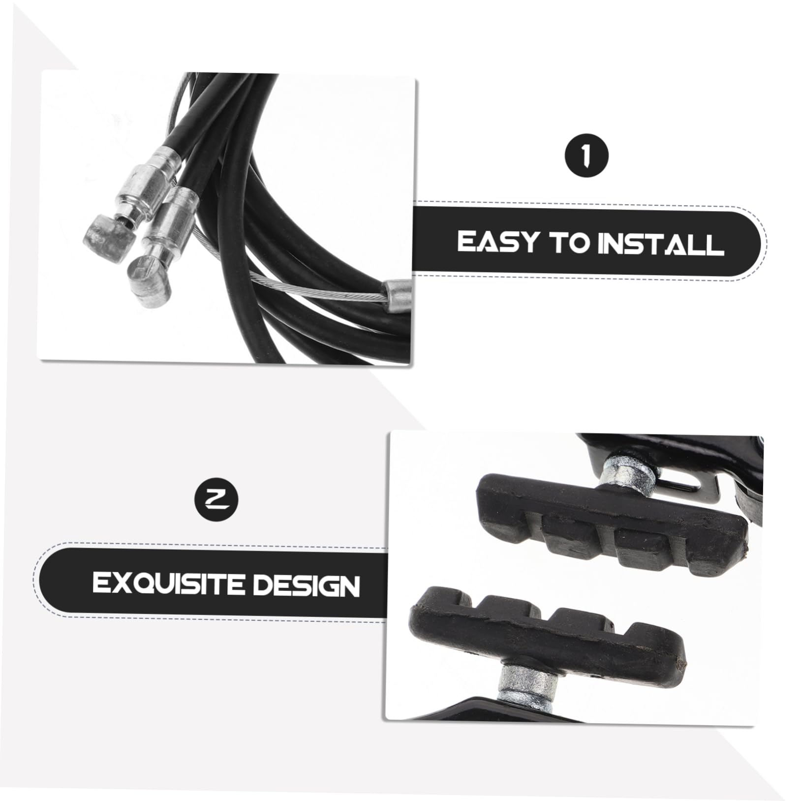 Palanca de Freno Plegable para Bicicleta de Montaña Negra de Aluminio