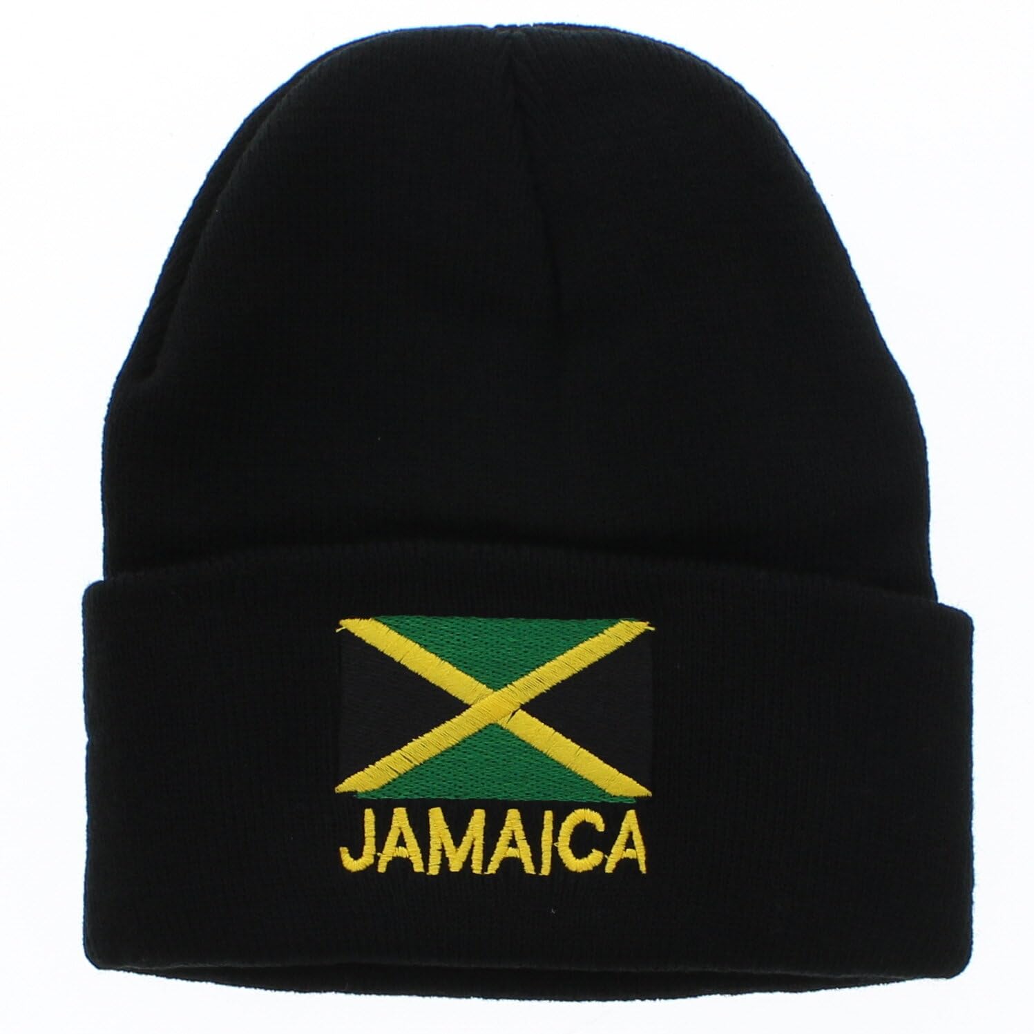 Zac's Alter Ego Jamaica Flag Beanie Hat Black