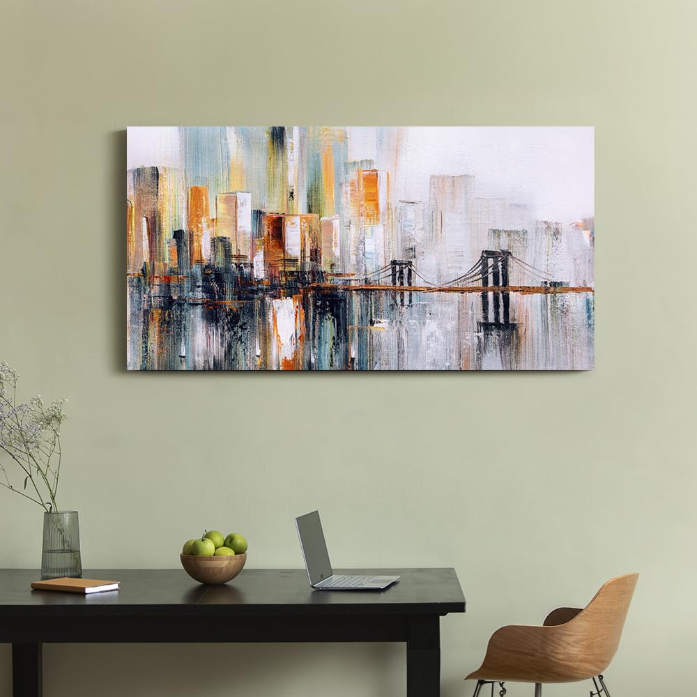 Wakefit Wall Painting, Tranquil Essence Canvas Wall Art, Wooden Framed Painting for Wall decoration, Wall Painting for Living Room, Modern Home Decor, Set of 1, (48x48 Inch)