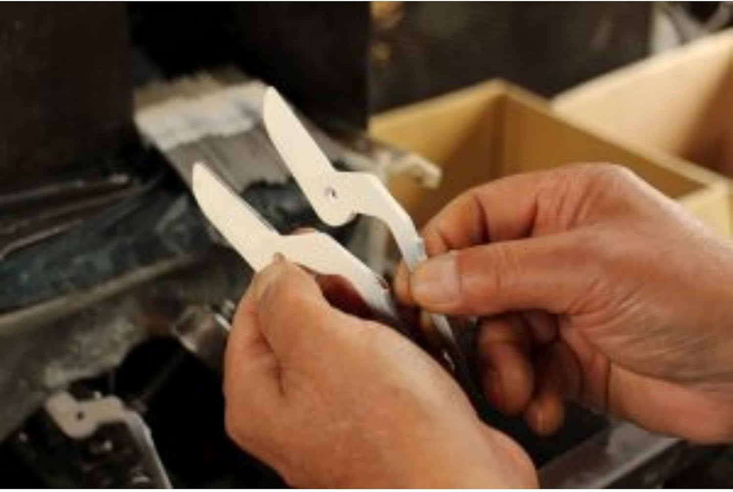 Flower Shears - Hand Creation - Florist Scissors - Made in Japan - F-170 - Black Blade - White