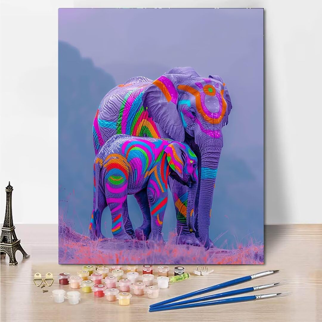 RNXAOPEN Dipingere con i Numeri Bambini, Passatempo per Adulti Kit Lavoretti Creativi per Bambini, Paint by Numbers Idee Regalo Bambina Bambino, Giochi Creativi Giochi Bambina name 70x95cm 8504-0