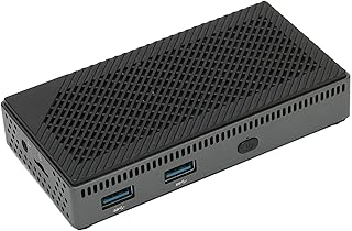 Ultra Mini PC para Win 11, Microcomputador DDR4 de 6 GB para N4100 Quad Core CPU, SSD Opcional, Porta 4K HD, BT5.1, WIFI, Gigabit Ethernet para Escritório, Casa (6G+256G Plugue UE)