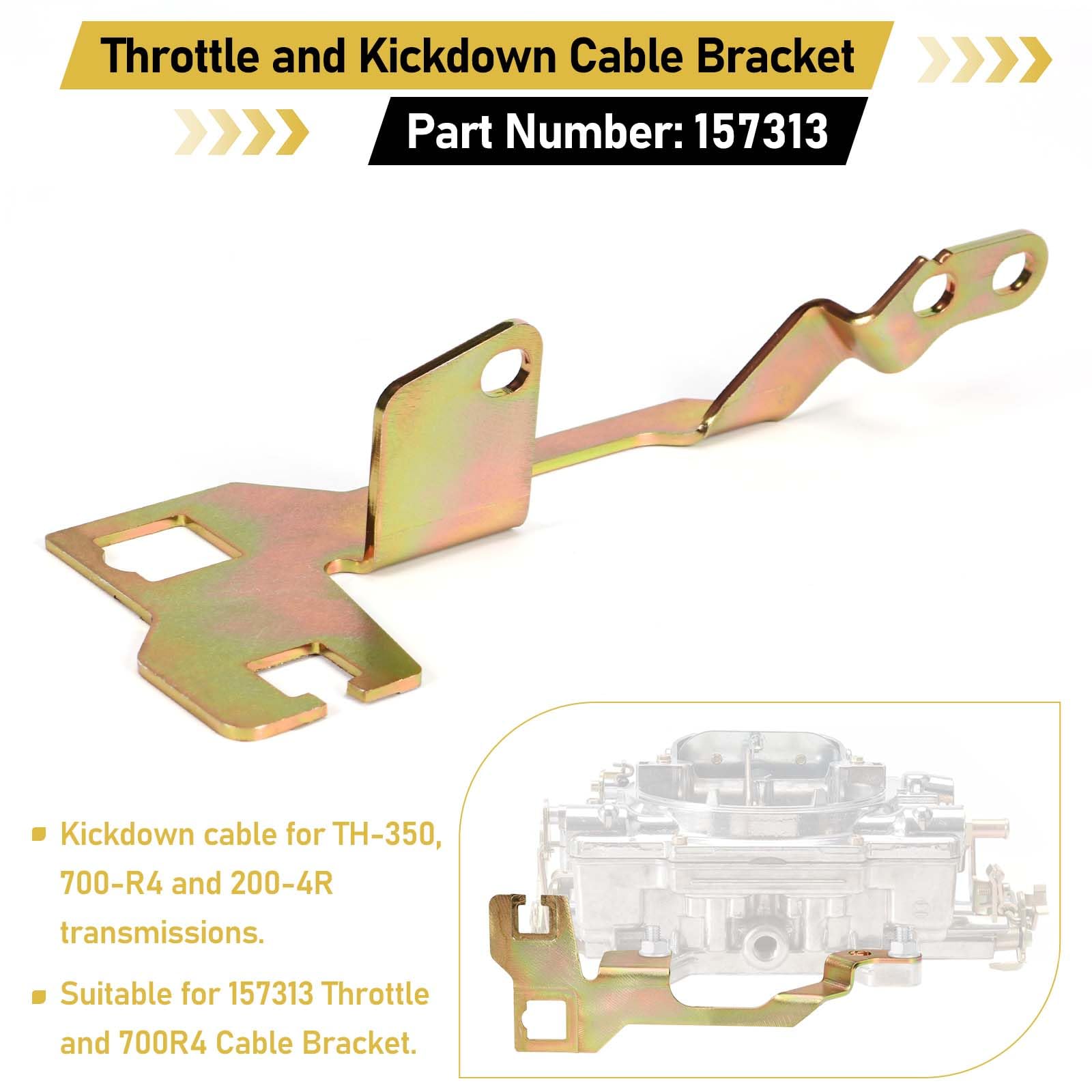A-7576-3・4・5・8・9・11・16・22・24 JEGS Cable Bracket - Throttle & 700R4 Cable Bracket - JEGS