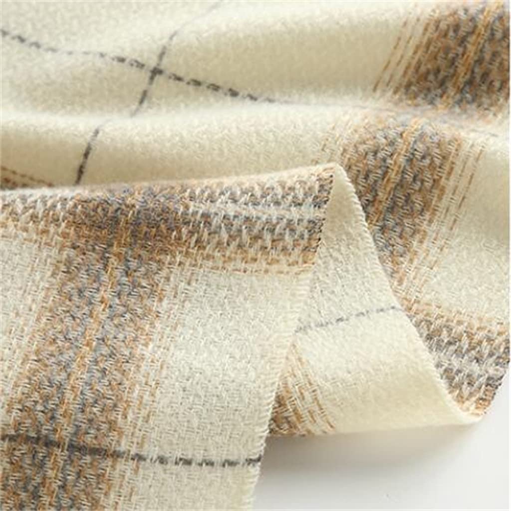 Quorlis Wintersjaal voor dames, oversized, geruit, met franjes, groot, zacht en warm, eenheidsmaat, ideaal voor herfst en winter, Zwart, one size