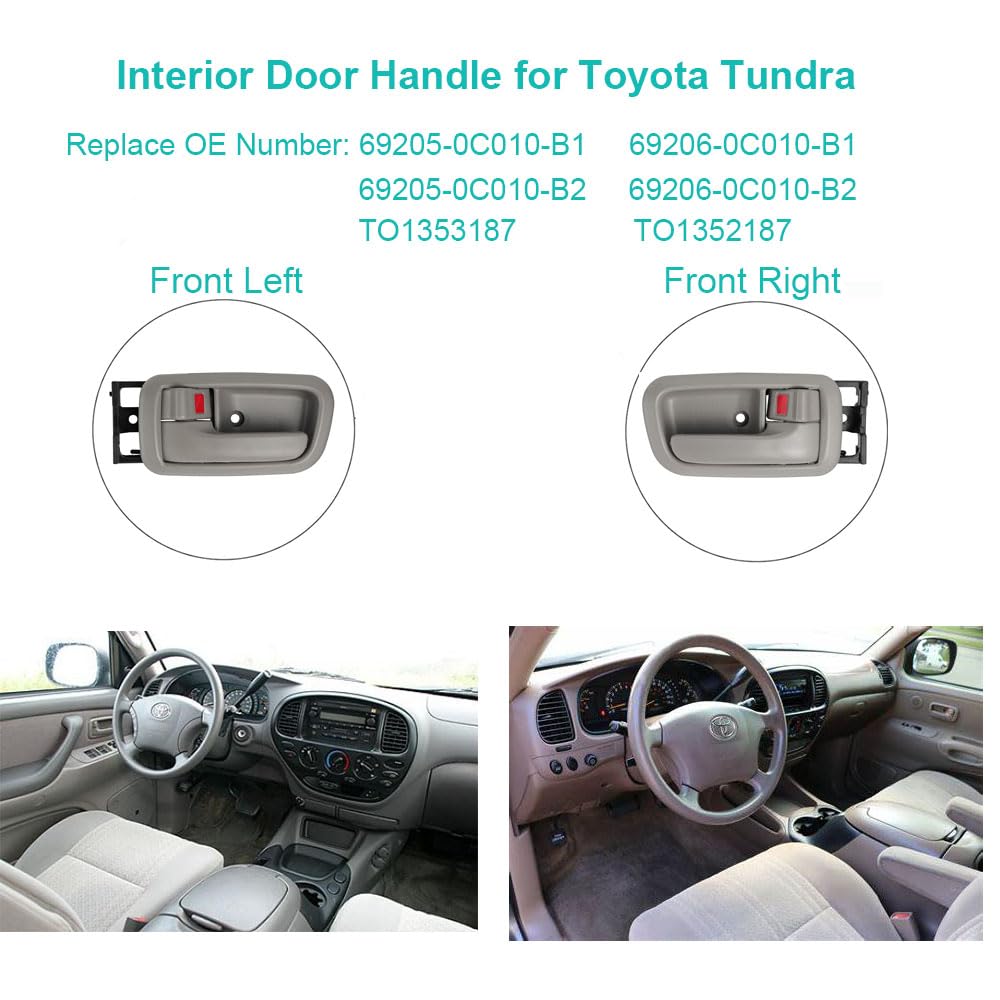 Car & Truck Interior Parts Oak Interior Inside Door Handle Passenger Side For Tu - Foto 5