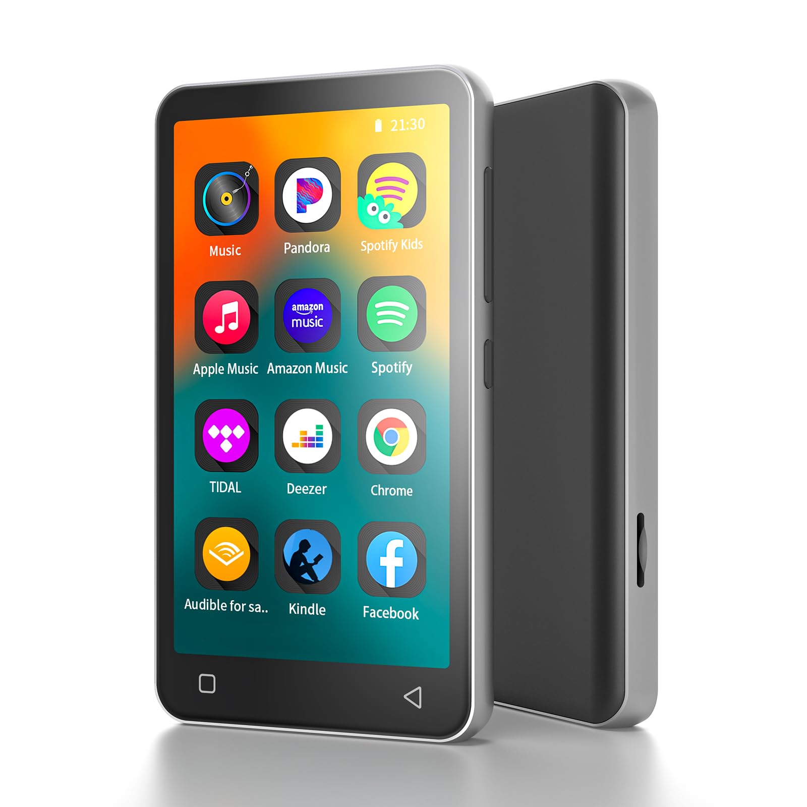 innioasis 80GB MP3 Music Player with Bluetooth and WiFi, MP3 Player with Spotify Kids, Pandora, Audible, 4.0" Touch Screen Music Player Pocket with Parental Controls, Up to 1TB (Grey)