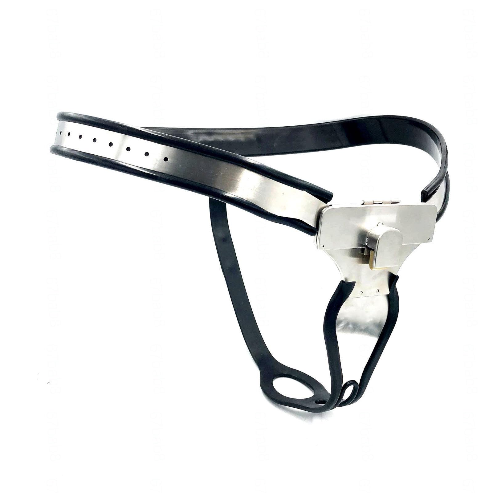 Keuschheitsgürtel Für Damen Mit Plug Chastity Belt for Women Extrem Keuchheitsgüŕtel Frauen Schloss Verstellbar Xxl Edelstahl Metall Frau Abschließbare Set Cchastity Lock,#1-60-90cm