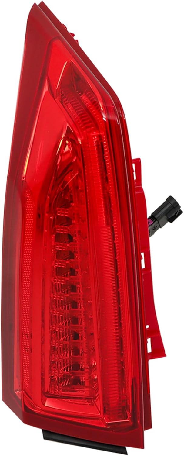 Silscvtt Left Tail Light Replacement for ATS Sedan 2013-2017 Brake Chrome Red Lens Lamp Assembly Driver Side 84081571 GM2800260