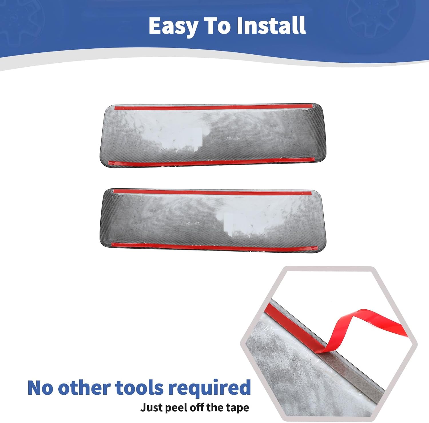 for RAM Inner Door Panel Cover Trim for RAM 1500 Crew Cab 2010-2012 Black Carbon Fiber Interior Accessories 4pcs