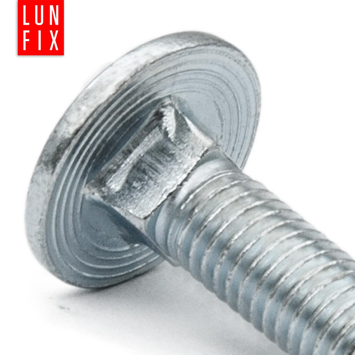 10 Stück! Augenschrauben Mit Vierkantmutter – 5/8-11 X 16 Zoll, Verzinkter Stahl, Ovalkopf