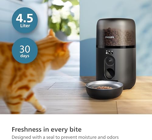 Philips Pet Series Smart Feeder with Camera, Motion Detection, Schedule Meals, Refill notification, Anti-clogging Technology, Fresh Food, Easy to Clean, App connectivity (PAW5320/02) - 6
