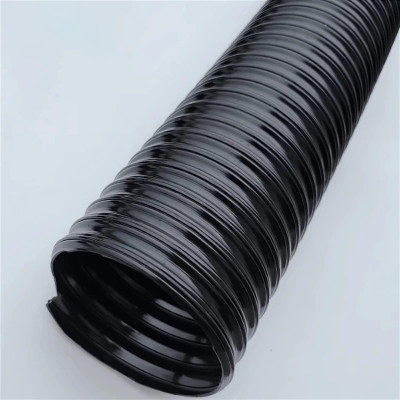 Tubo in plastica PU nera da 25-50 mm ID for aspirazione polvere, lunghezza 1000(Inner Diameter 50mm)