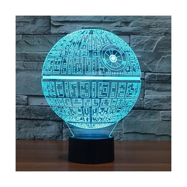 3D Illusion Platform Night Lighting Touch Botton 7 Color Change Decor LED Lamp