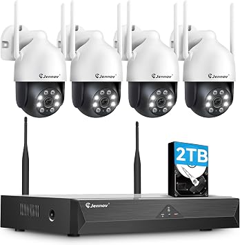 Jennov Security Camera, Outdoor, 8 Megapixel NVR Compatible, AI Body