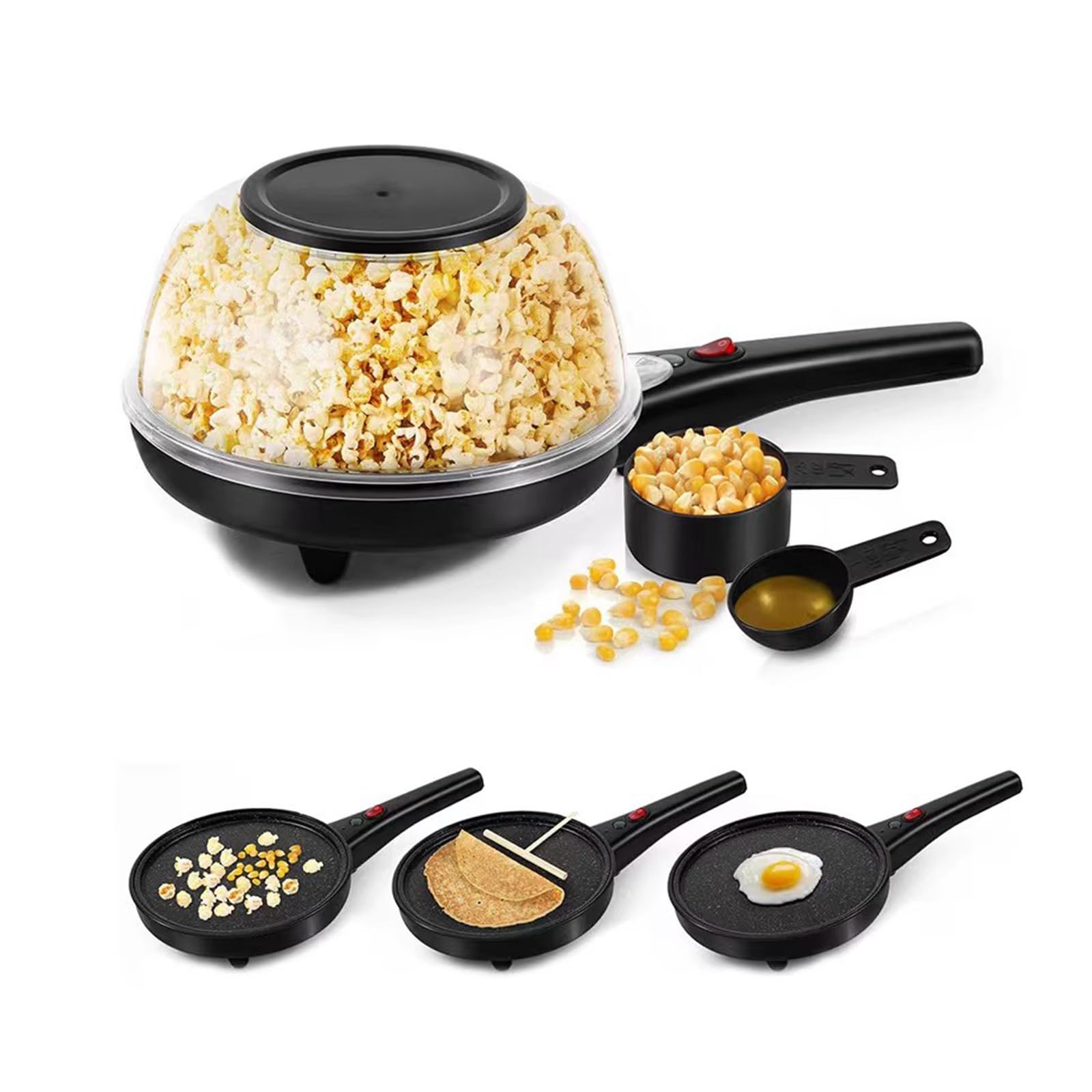 Macchina per popcorn Macchina for popcorn elettrica for automatica ad aria calda for uso domestico for pancake e frutta