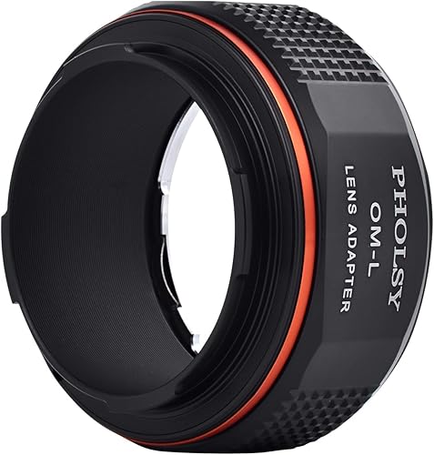 Vista 48 de PHOLSY Adaptador de montaje de lente Leica M a L compatible con Leica M, Zeiss ZM, VM Lens a Leica L Mount cuerpo de cámara compatible con Leica