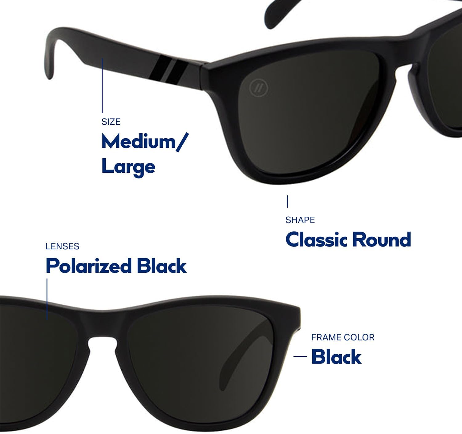 Blenders Eyewear L Series – Polarized Sunglasses – Classic Simple Frames – 100% UV Protection – For Men & Women - Image 6