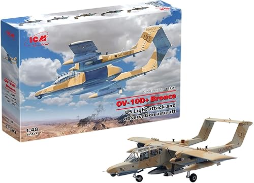 Miniatura 2 de ICM Kit de modelo de plástico (48301) - Avión militar de plástico OV-10D+ Bronco, modelo de avión de ataque ligero y observación - Avión militar de