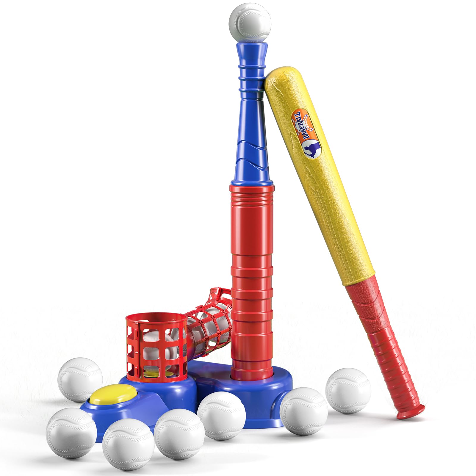 Amazon.com: TEMI 2 in 1 Tee Ball Set for Kids 3-8, Kids