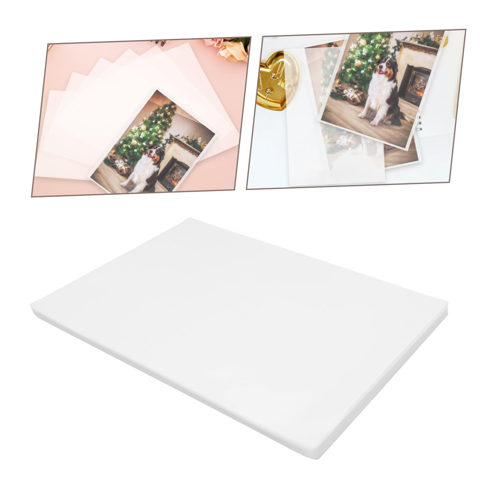 100 pezzi Pz Buste Plastificazione Trasparenti per Plastificatrice Termica Fogli Laminazione Protettivi per Documenti Foto Ricette