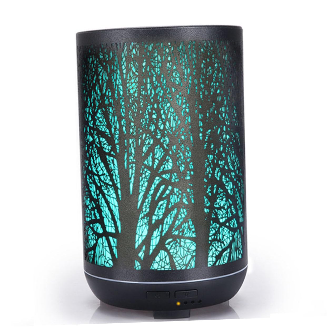 Umidificatore e Diffusore di Aromi 300ml in Ferro Nero Funzione Timer e Protezione da Mancanza D'acqua per Camera da Letto e Sala da Pranzo