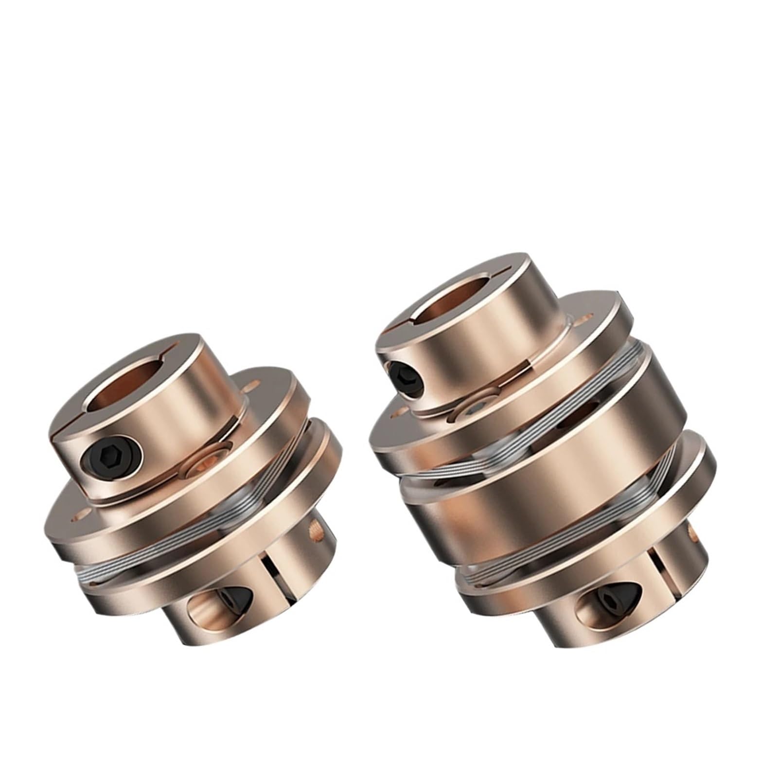 Acoplamiento LE D34L33/45 acoplamiento de eje de motor flexible junta universal de diafragma de aluminio adecuada for impresora 3D universal CNC(LE1-B-D34L33-5X10)