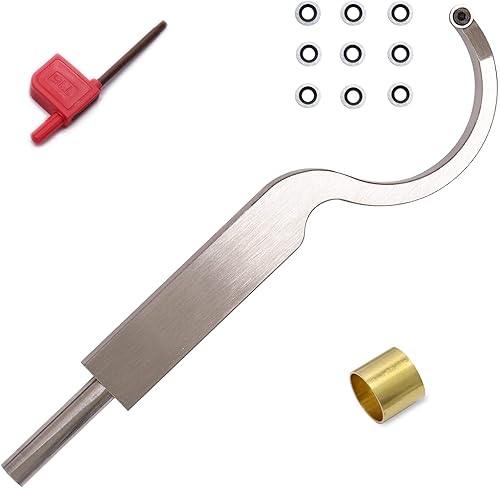 Herramienta de torneado de madera con punta de carburo H8.9 Herramienta de torno de madera de carburo para ampliar el hueco del cisne hecho de acero