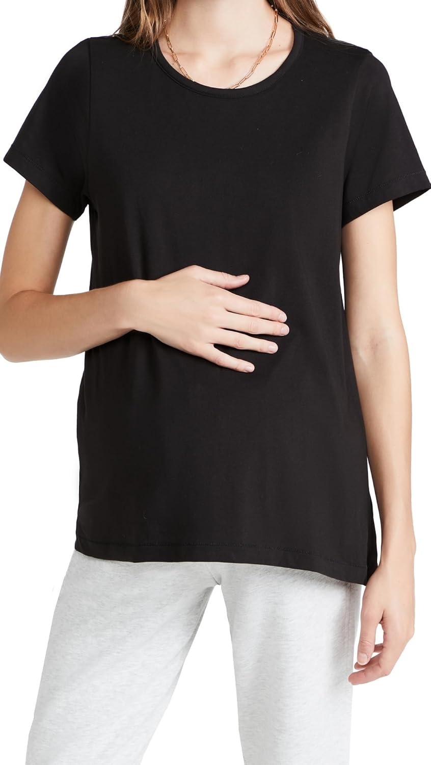 HATCH Organic Cotton Nursing Tee Pima Cotton | Designed with Nursing in Mind for Easy Access Feeds