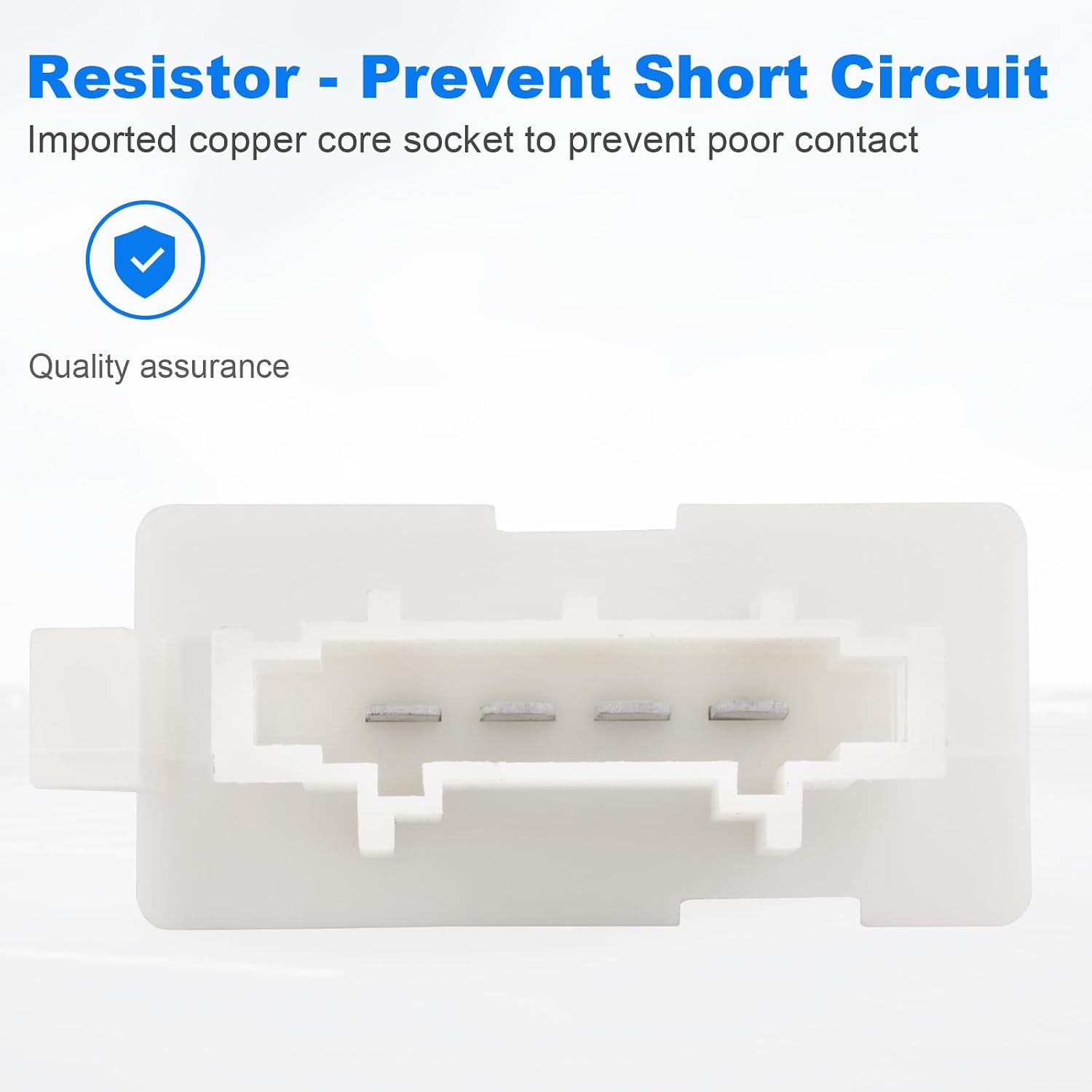 HVAC Blower Motor Resistor 1K0959263A Compatible with VW Jetta 2005-2014,for Passat 2006-2010,for Tiguan 2009-2017,and for Beetle/CC/Golf/Eos/Gti/R32/Rabbit Fan Resistor
